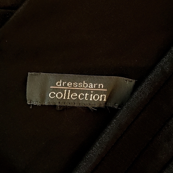 DRESSBARN Tiered Cocktail Black Dress Womens size 14 - Picture 5 of 5